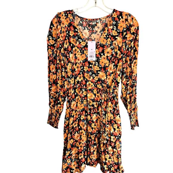 NWT Wild Fable XS Women's Long Sleeve Maxi BOHO Dress Miss Size 0 2 New Tags - Picture 2 of 6